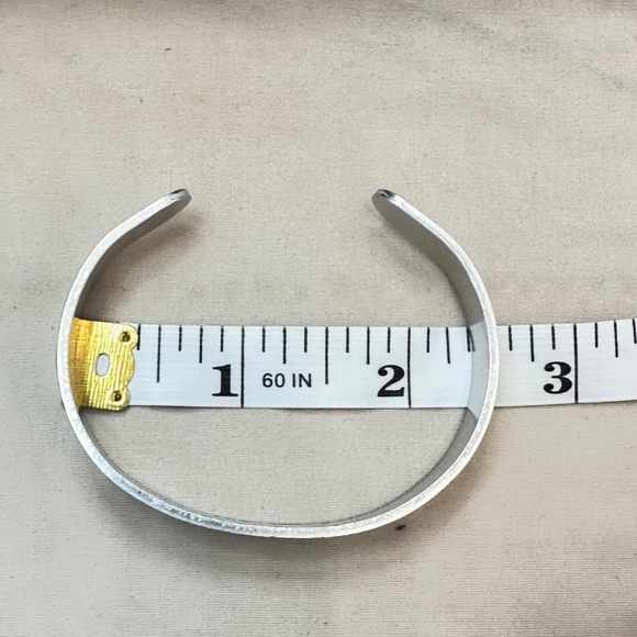 2/$15 Silver Tone “Save the Turtles” Cuff Bracelet - Picture 2 of 11